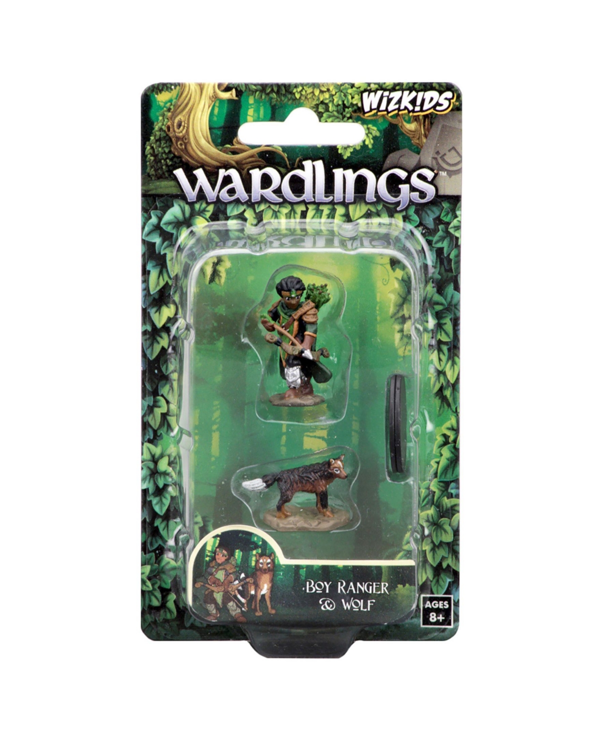 Wizkids Games Wizkids Wardlings Role Playing Games Figures Boy Ranger Wolf Set, 2 Pieces In Multi