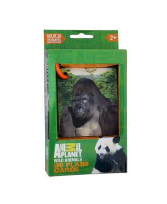 Smart Play Animal Planet 3D Flash Cards Set, Wild Animals, 20 Pieces