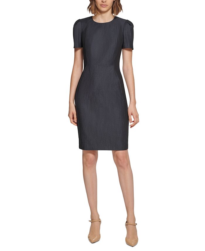 Calvin klein store denim sheath dress