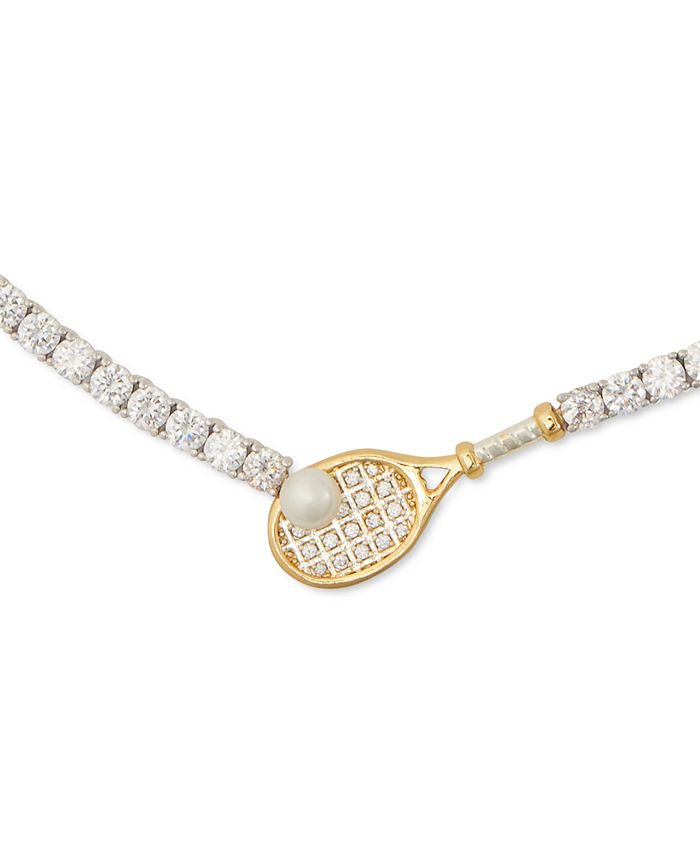 kate spade new york GoldTone Cubic Zirconia & Imitation Pearl Racket