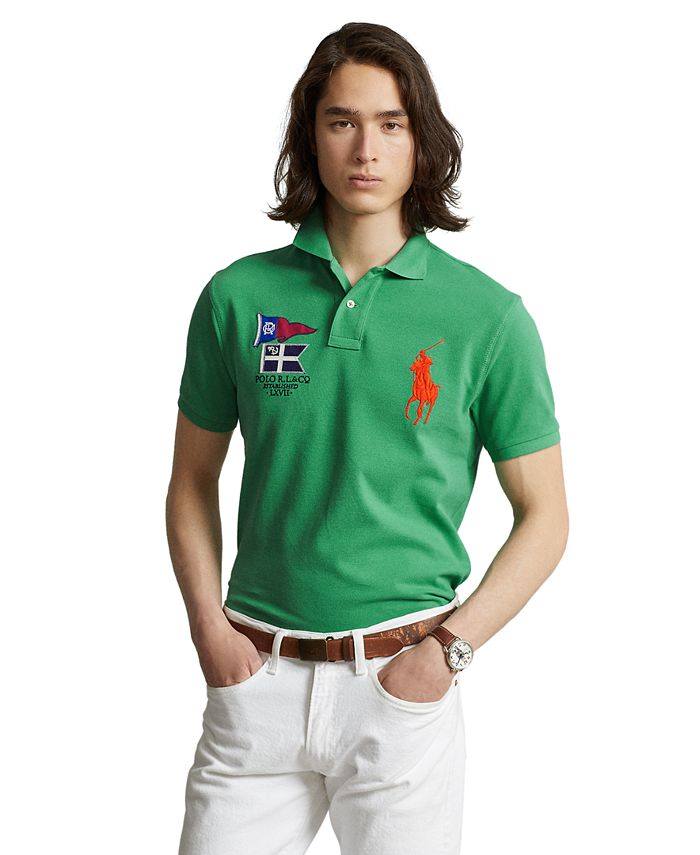 Polo Ralph Lauren Mens Custom Fit Big Pony Mesh Polo Shirt : :  Clothing, Shoes & Accessories