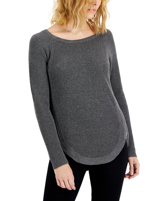 Waffle tunic sweater online