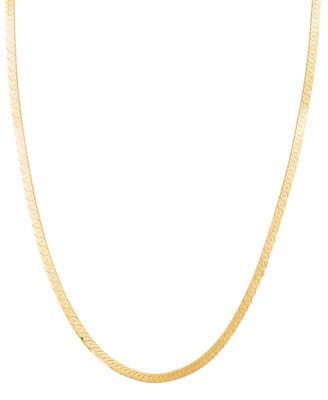 macy's herringbone necklace