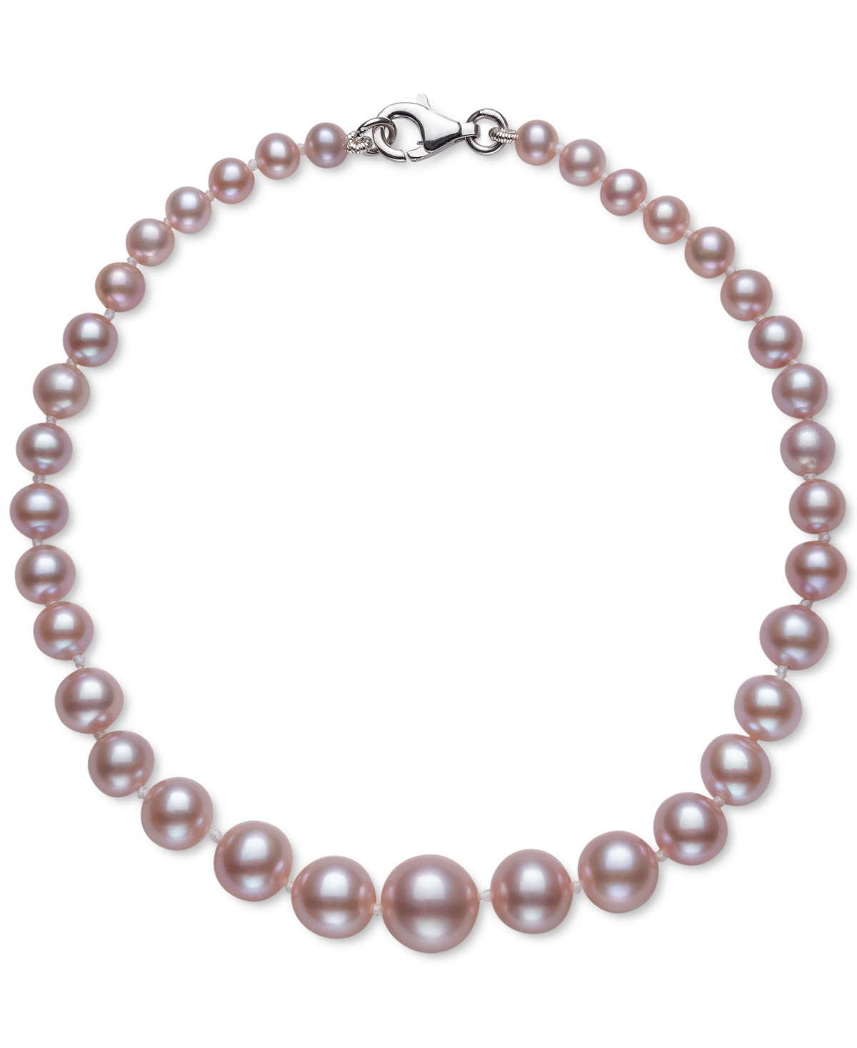 Belle De Mer Multicolor Cultured Freshwater Pearl (3-9mm) Graduated Bracelet (also In Pink Cultured