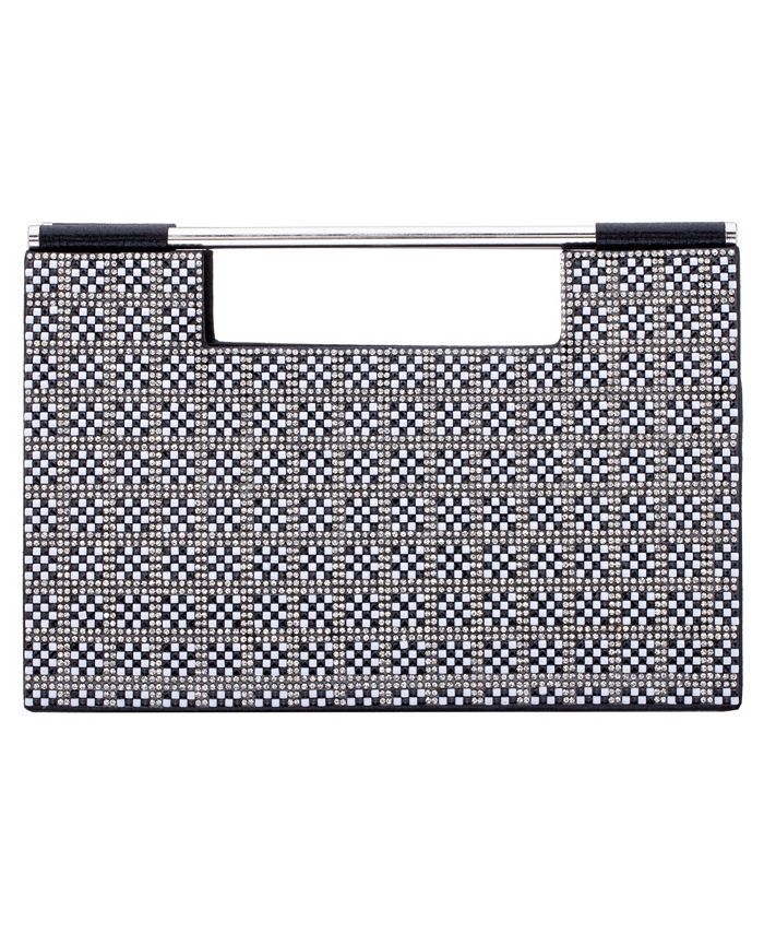 Nina Women's Metal Bar CutOut Handle Clutch Macy's