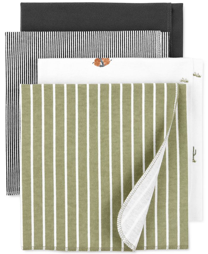 Carter's Baby Boy 4Pack Cotton Receiving Blankets Macy's