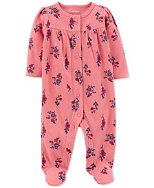 Baby Girls Print Coverall 