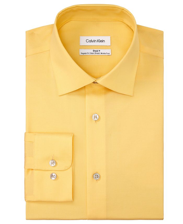 Calvin Klein Calvin Klein Men's Steel Regular Fit Stain Shield