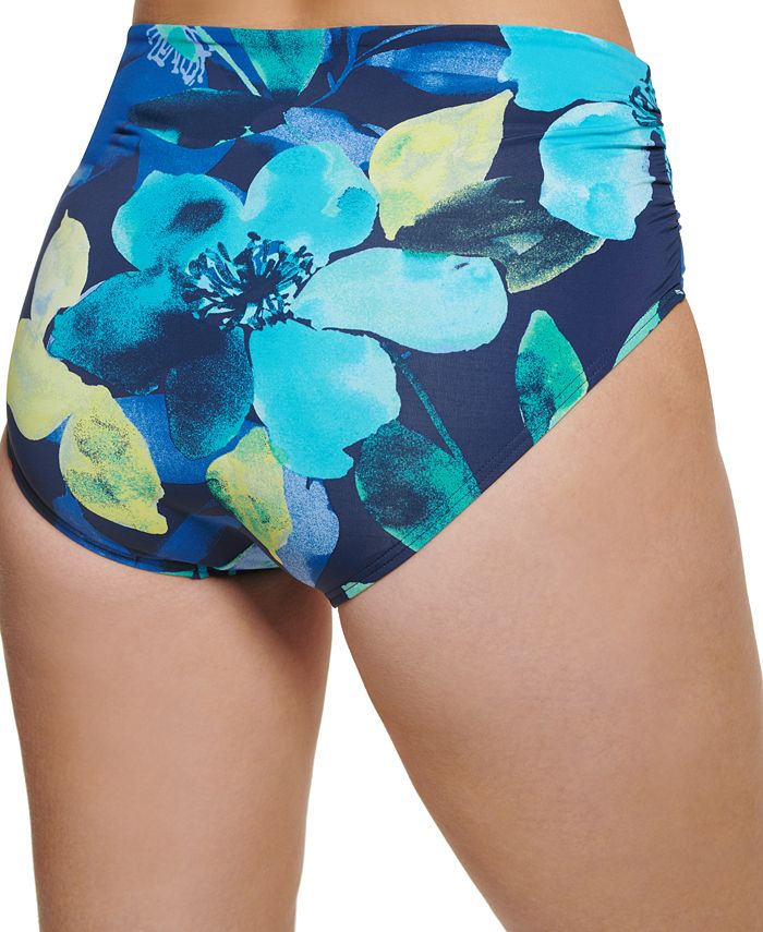 Calvin Klein Women's FloralPrint NoMuffinTop Convertible Bikini