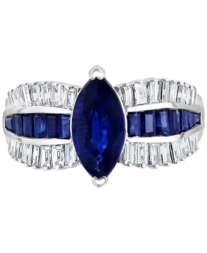 EFFY Collection EFFY® Sapphire (2-3/8 ct. t.w.) & Diamond (1/2 ct. t.w ...