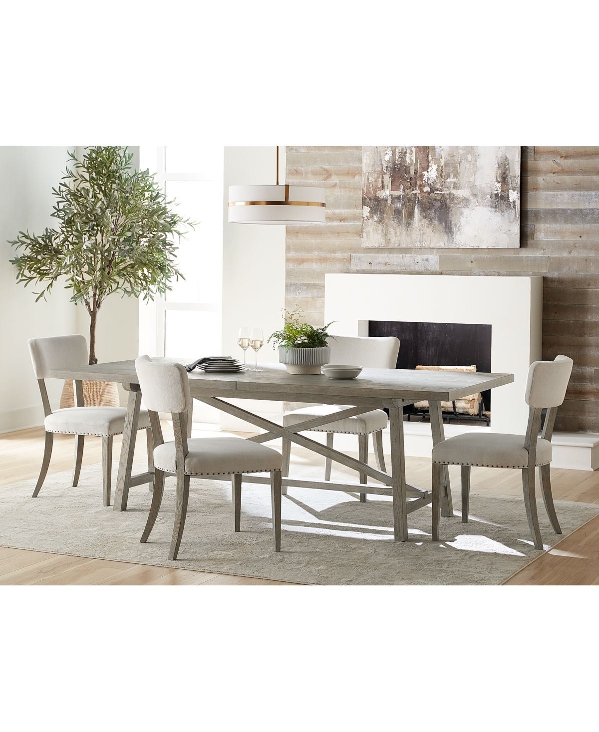 Albion 5-pc. Dining Set (Table and 4 Side Chairs)