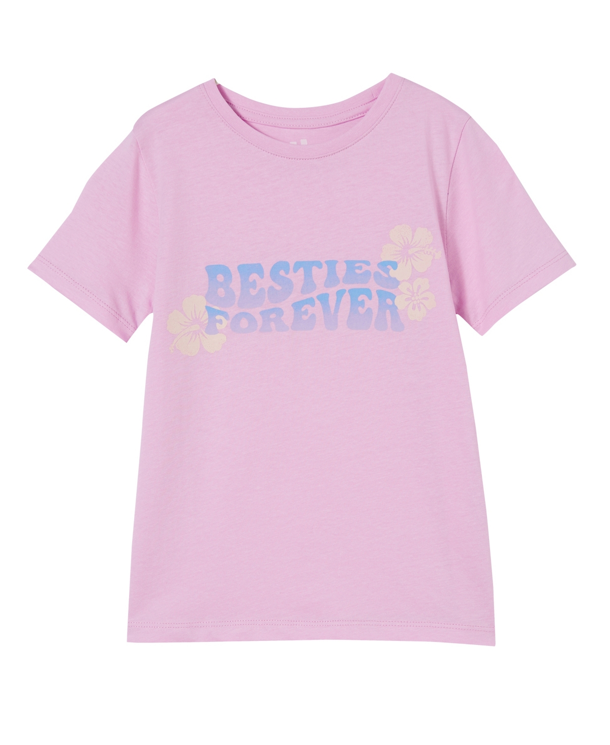 Cotton On Kids' Toddler Girls Penelope T-shirt In Pale Violet/besties Forever
