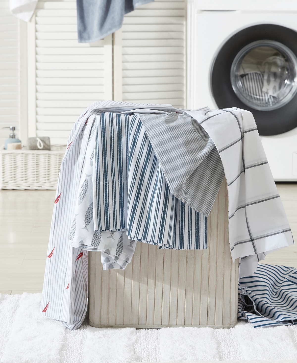 Nautica Michael Plaid Cotton Percale -Piece Sheet Set
