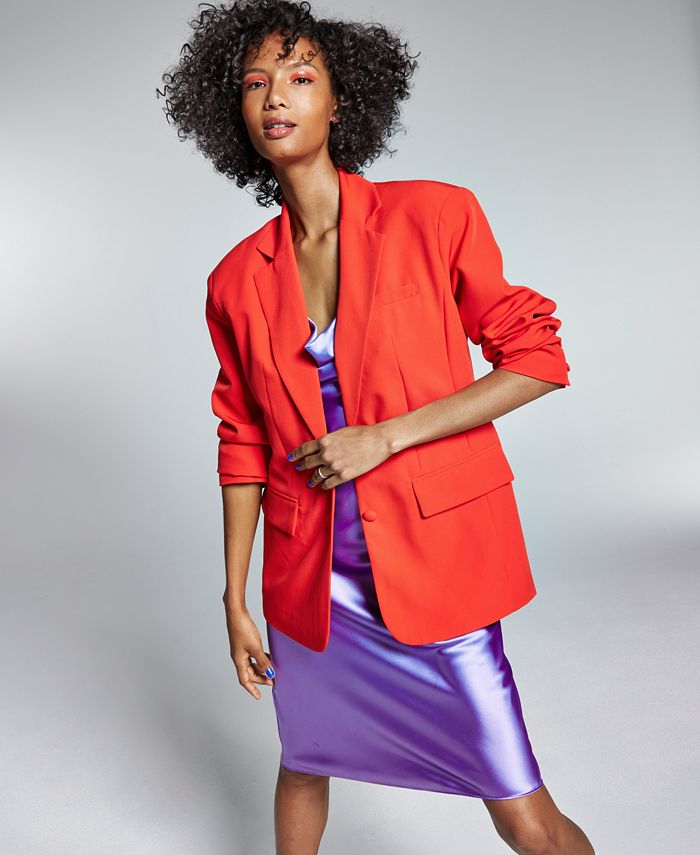 INC International Concepts Ade Samuel for INC Women's Oversized Blazer ...