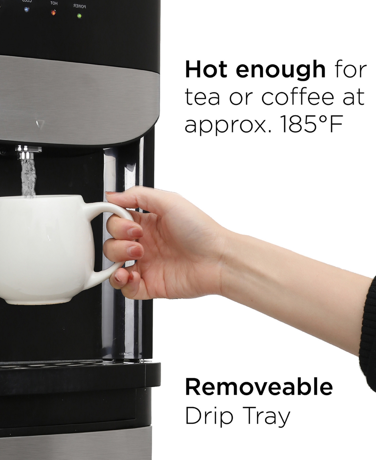 Commercial Cool Bottom Loading Water Dispenser - Black