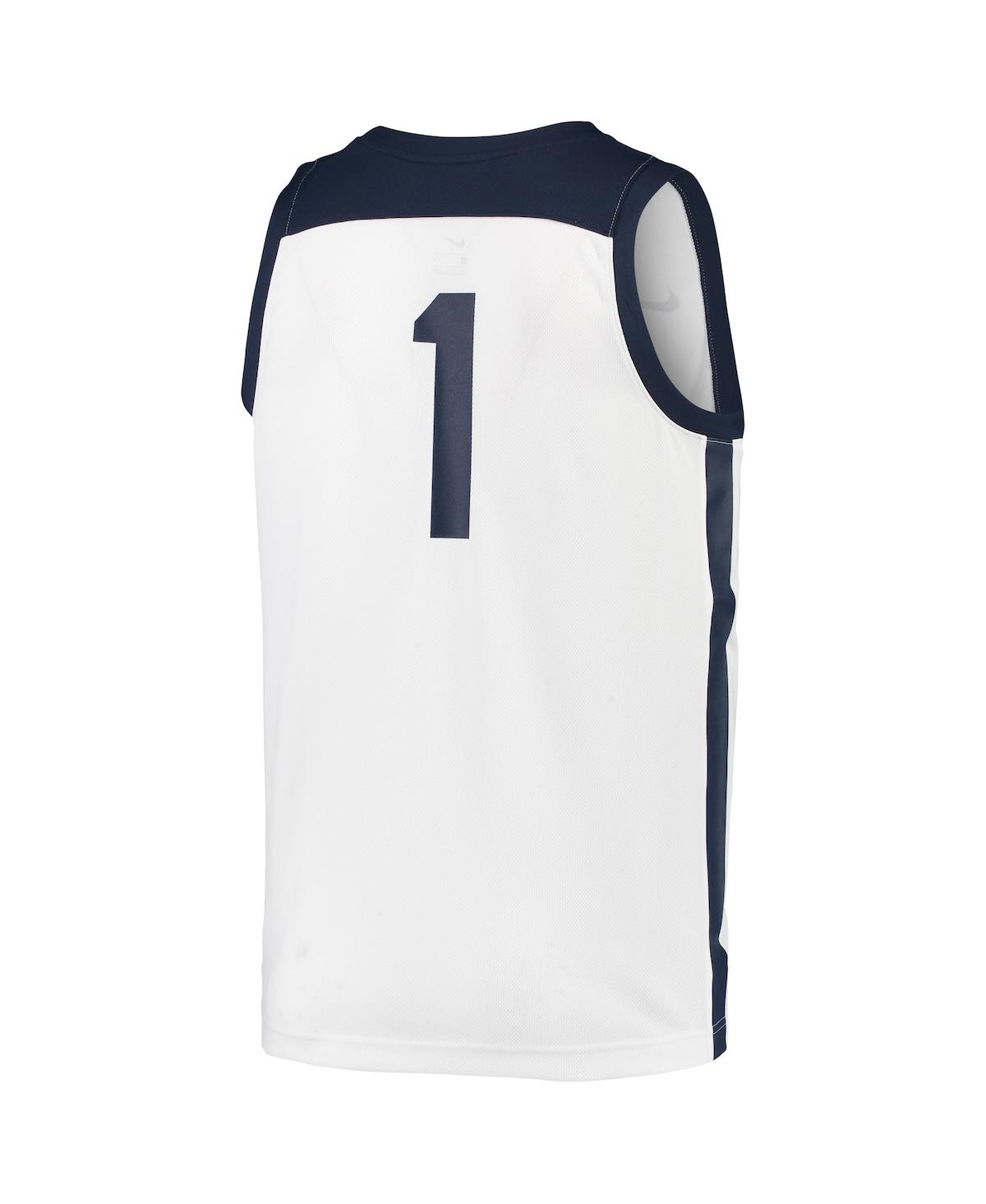 Men's Nike #1Butler Bulldogs Team Replica Basketball Jersey - White