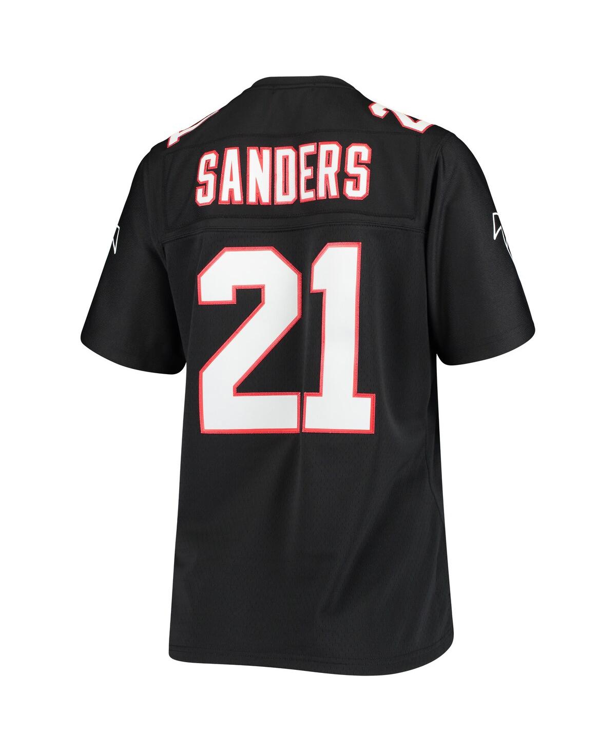 Women's Mitchell & Ness Deion Sanders Black Atlanta Falcons Legacy Replica Team Jersey