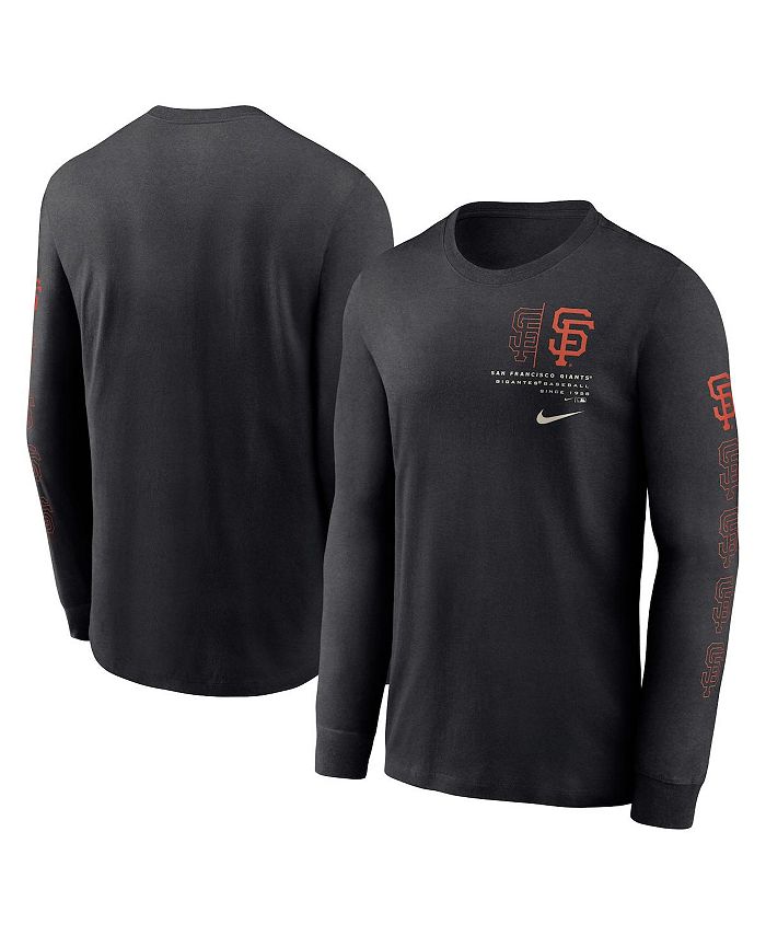 Men's Nike Black San Francisco Giants Team Slider Tri-Blend Long