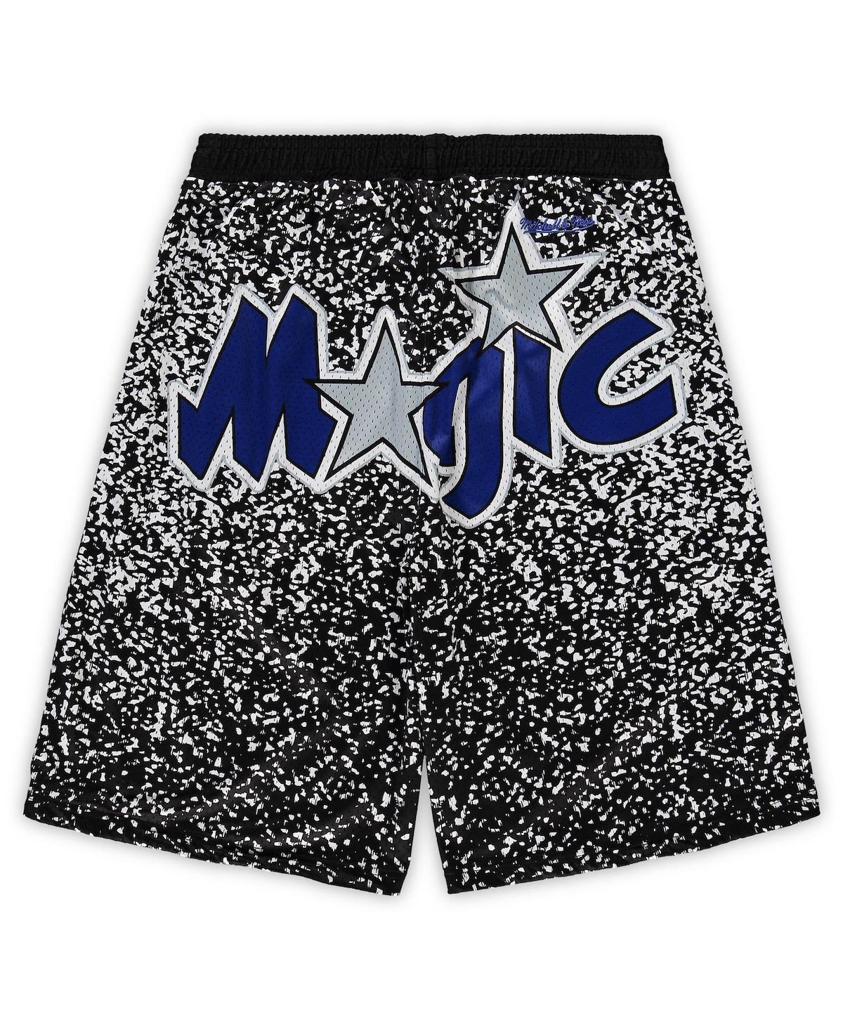 Shop Mitchell & Ness Men's  Black Orlando Magic Big And Tall Hardwood Classics Jumbotron Shorts
