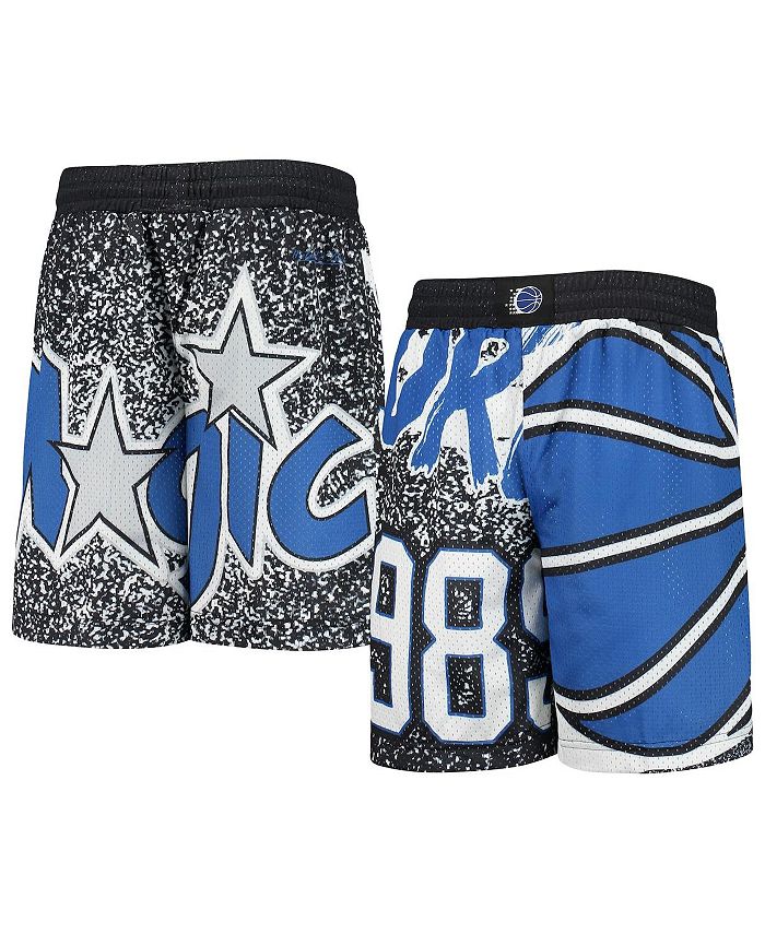 Men's Mitchell & Ness Blue/Black Orlando Magic Jumbotron 3.0 Shorts Size: Medium