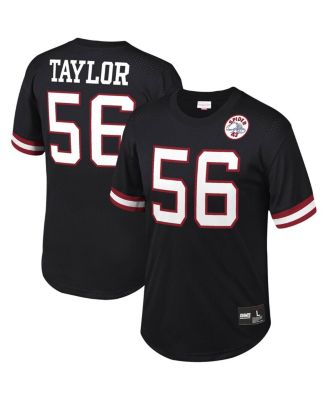 Men's Lawrence Taylor Black New York Giants Retired Player Name and Number Mesh Top