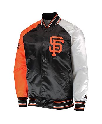 Satin Full-Snap Raglan San Francisco Giants Orange Jacket - Jackets Masters