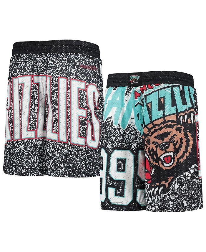 Vancouver Grizzlies Mitchell & Ness Hardwood Classics Jumbotron Sublimated  Shorts - Black