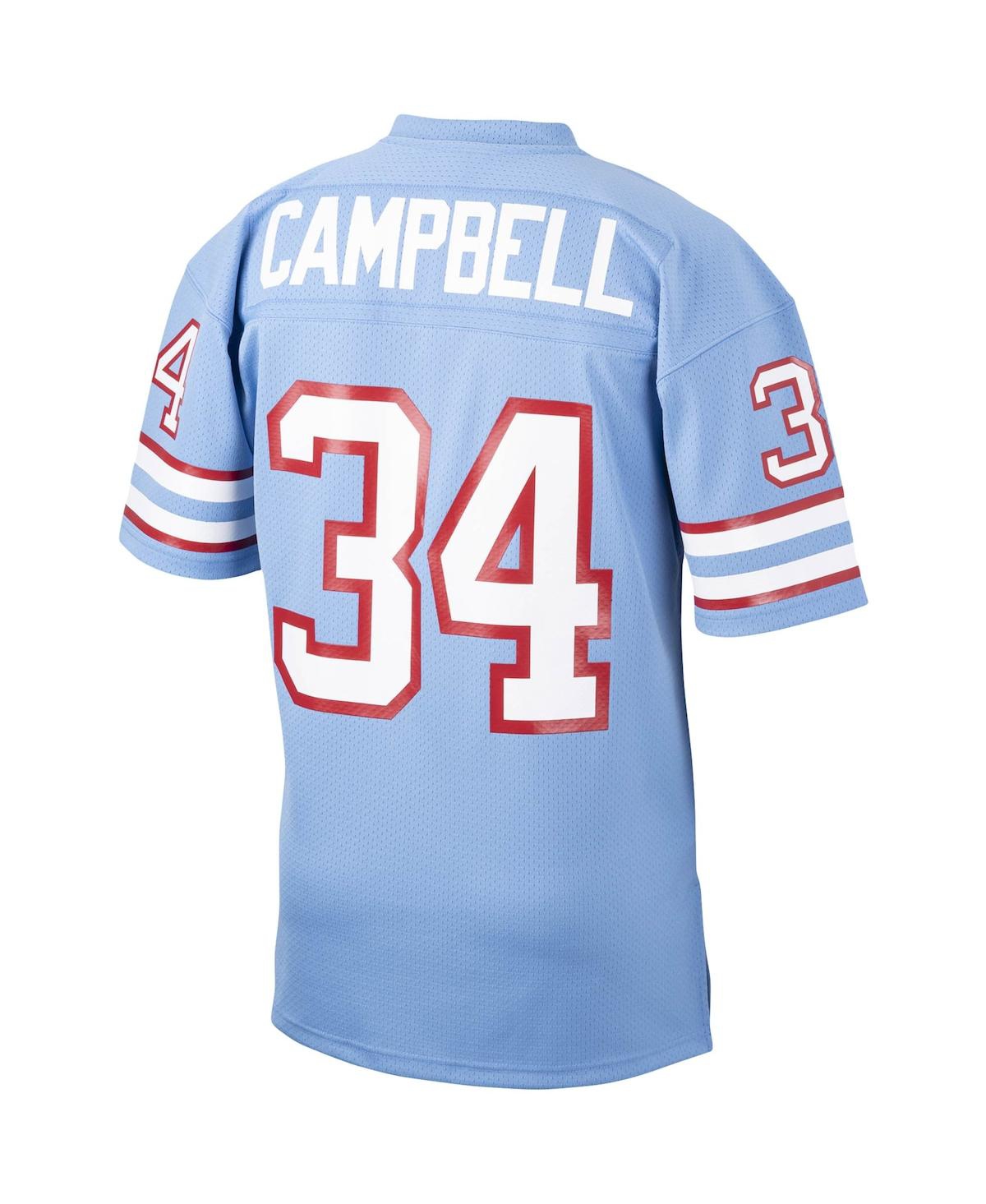 Men's Mitchell & Ness Earl CampbellHouston Oilers 1980 Authentic Throwback Retired Player Jersey - Light Blue