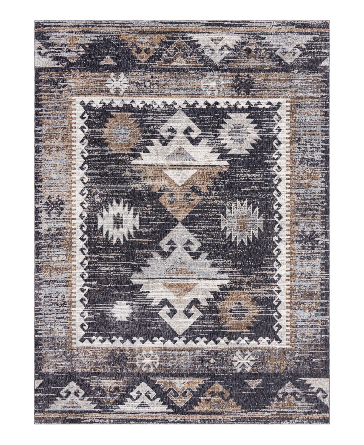 Bayshore home adobe ado01 10 x 13 area rug in charcoal modesens