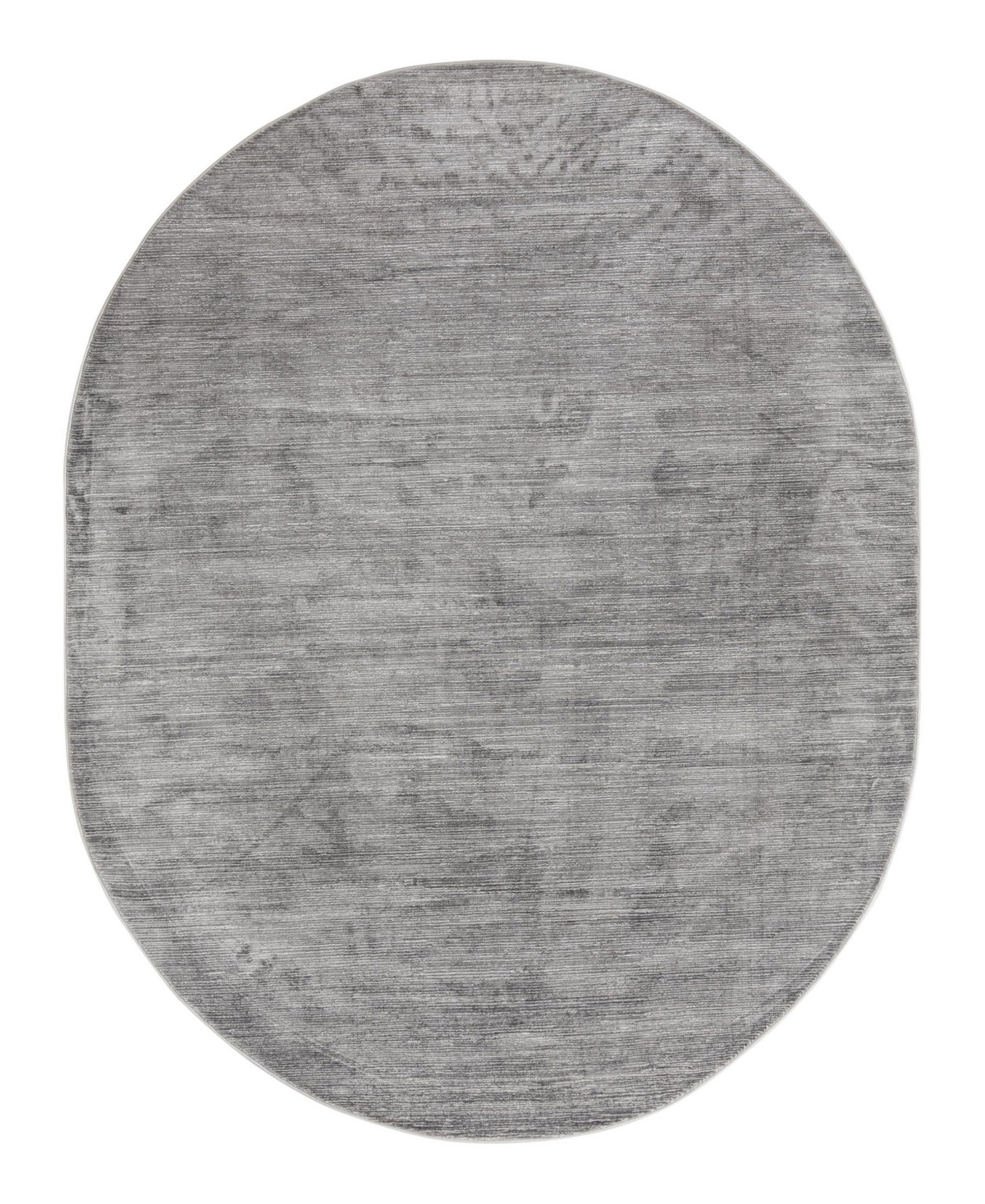 Bayshore Home Islin ISL06 7'10in x 10' Oval Area Rug - Gray