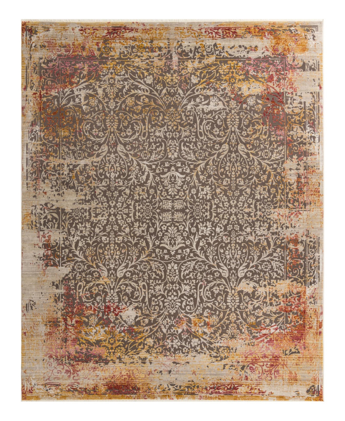 Bayshore Home Closeout!  High-low Pile Iyer Iye19 5'3" X 7'9" Area Rug In Gray