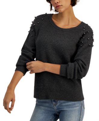Embellished Ribbed Sweater, Created 