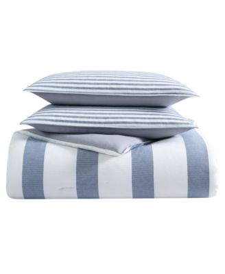 Fairwater Reversible 2-Pc. Duvet Cover Set, Twin