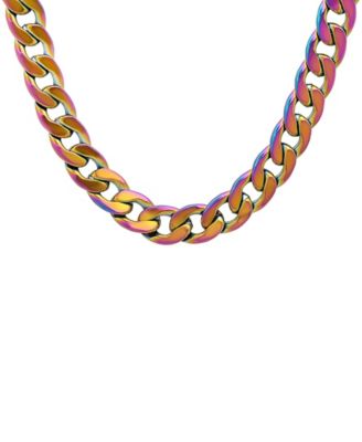 Men's Ion Plating Stainless Steel Cuban Link Necklace