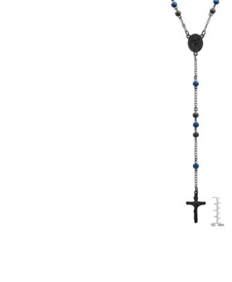 Men's Ion Plating Stainless Steel Rosary Necklace