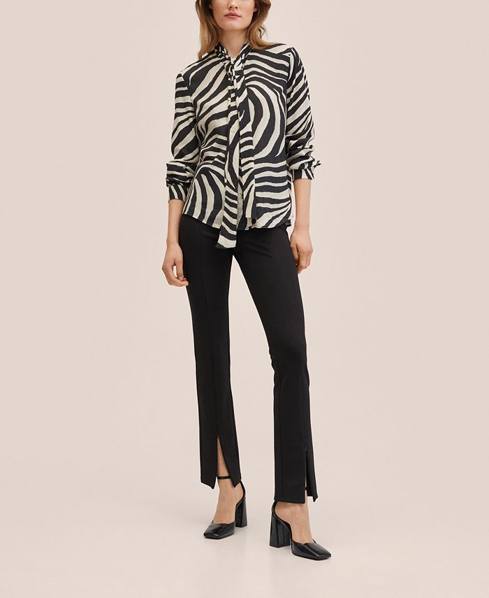 MANGO Women's Zebra Printed Shirt Macy's