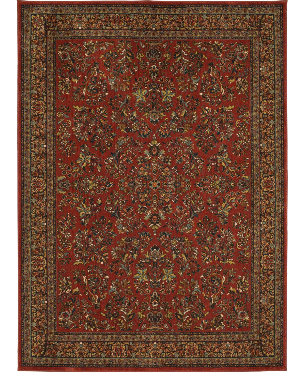 Karastan Spice Market Berdan 5'3in x 7'10in Area Rug - Maroon