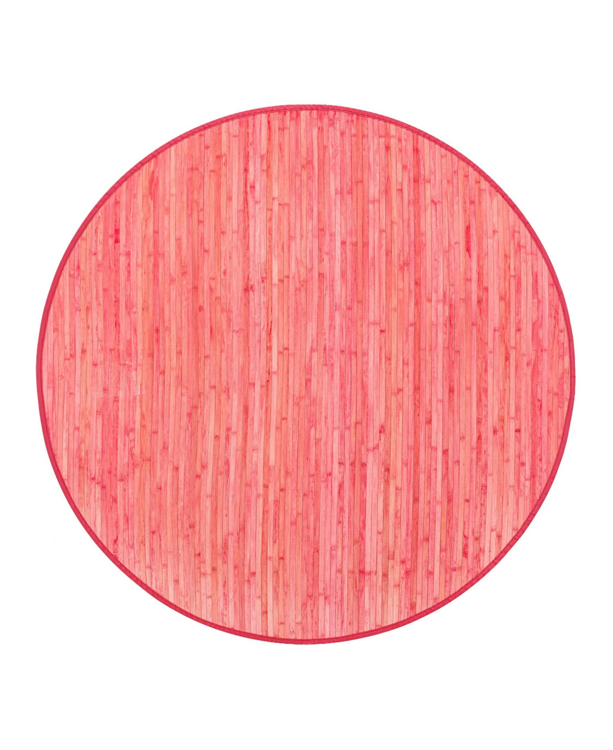 Bayshore Home Closeout!  Kanji Kan01 5'3" X 5'3" Round Area Rug In Pink