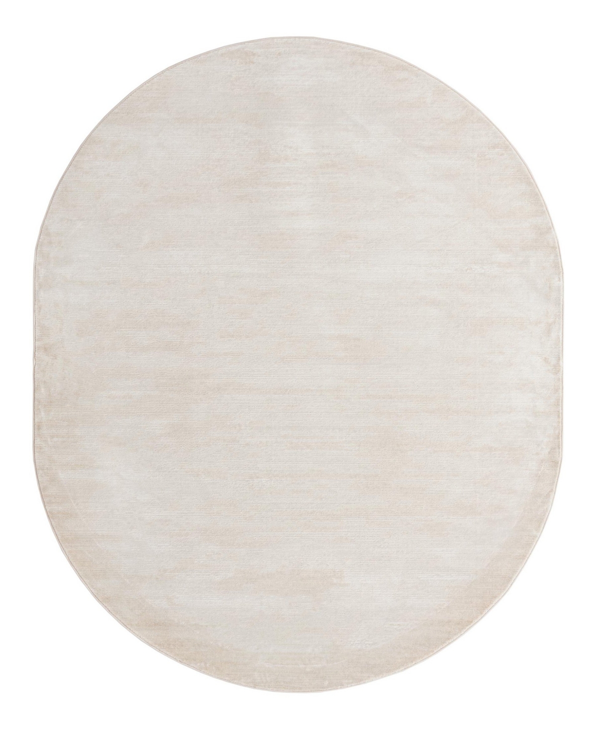 Bayshore Home Islin ISL06 7'10in x 10' Oval Area Rug - Ivory