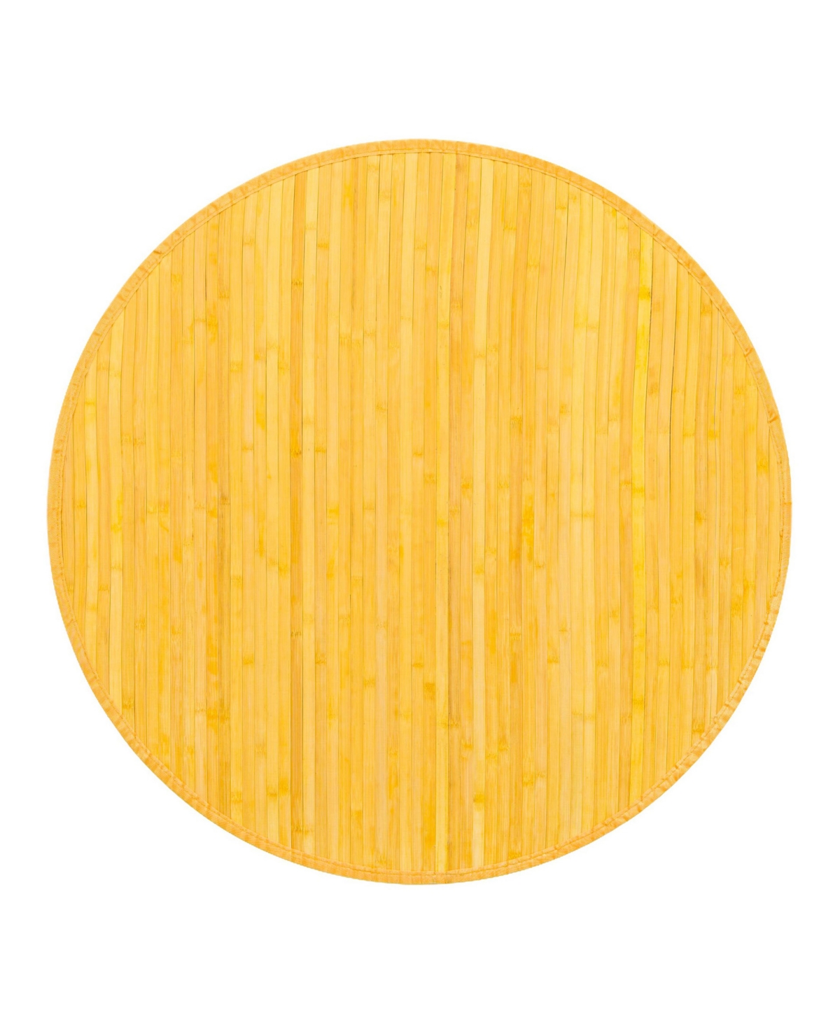 Bayshore Home Closeout!  Kanji Kan01 3'3" X 3'3" Round Area Rug In Yellow