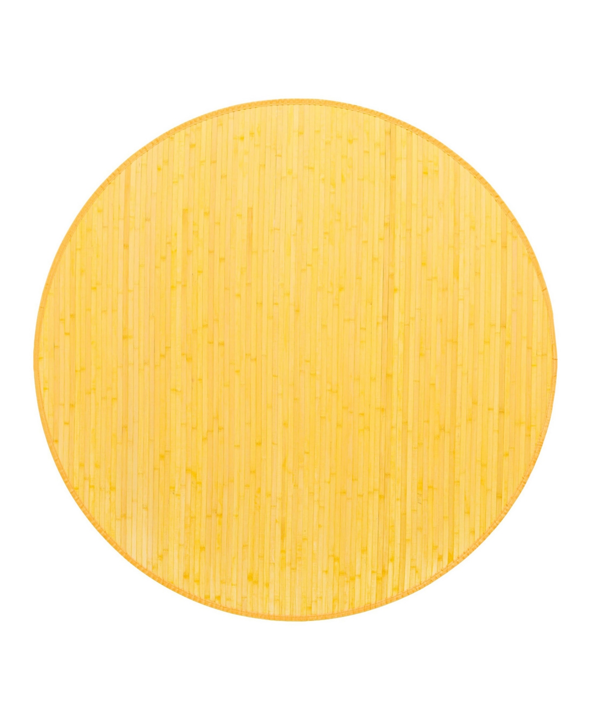 Bayshore Home Closeout!  Kanji Kan01 5'3" X 5'3" Round Area Rug In Yellow