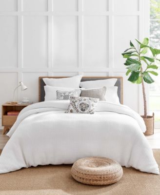 Mills Waffle Classic 3-Pc. Duvet Cover Set, Full/Queen