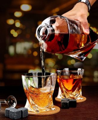 Multi Style Shot Whiskey Glasses, Set of 6