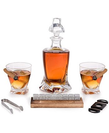 Minimalist Glass Carafe, Carafe and Glass Set, Whiskey Decanter, Whisk –  Casa Amore