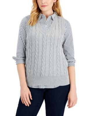 Polo sweater clearance vests at macy's