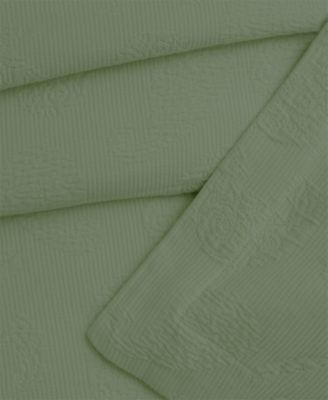 100% Cotton Paisley Matelasse All-Season 3-Piece Coverlet Set, Queen