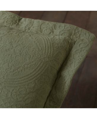 100% Cotton Fleur De Lis Medallion All-Season 3-Piece Coverlet Set, King