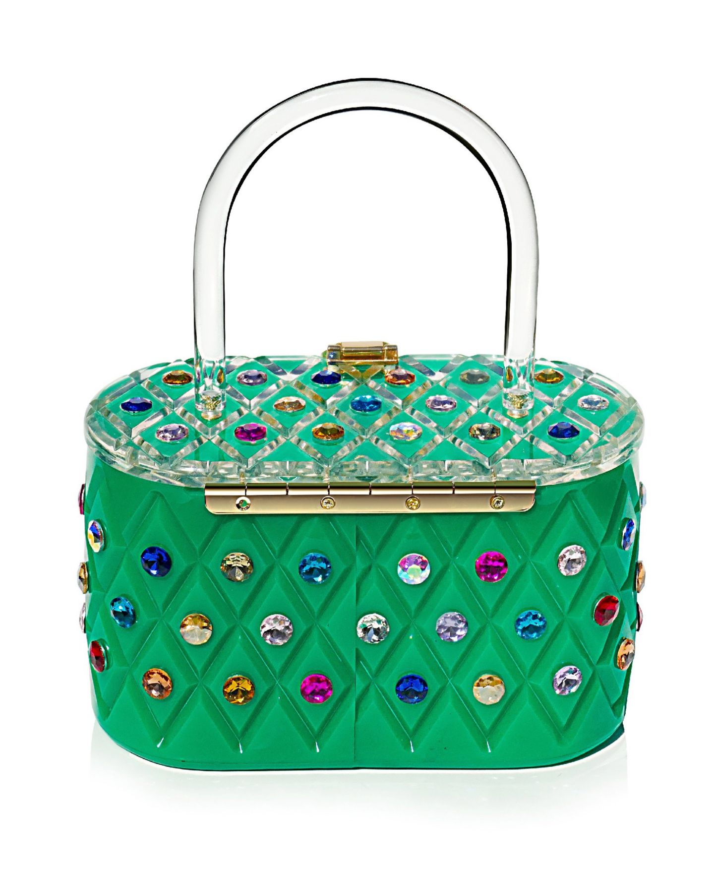 Женский клатч Milanblocks Kelly Rainbow Clutch, цвет: Зелёный — фото 3
