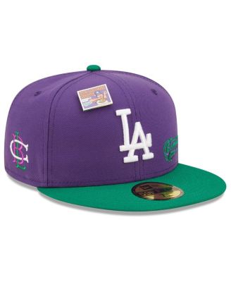 New Era Men's Purple And Green Los Angeles Dodgers MLB X Big League ...