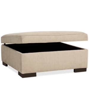 FURNITURE RADLEY 36" FABRIC STORAGE OTTOMAN, CREATED FOR MACY'S